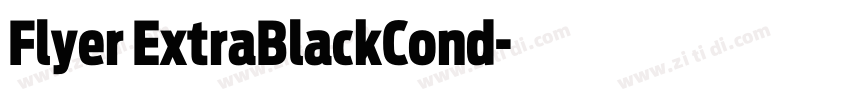 Flyer ExtraBlackCond字体转换